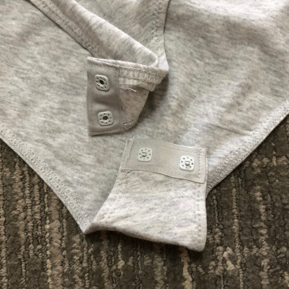Free People Intimacy || Grey Tee Shirt BodySuit - Picture 10 of 10